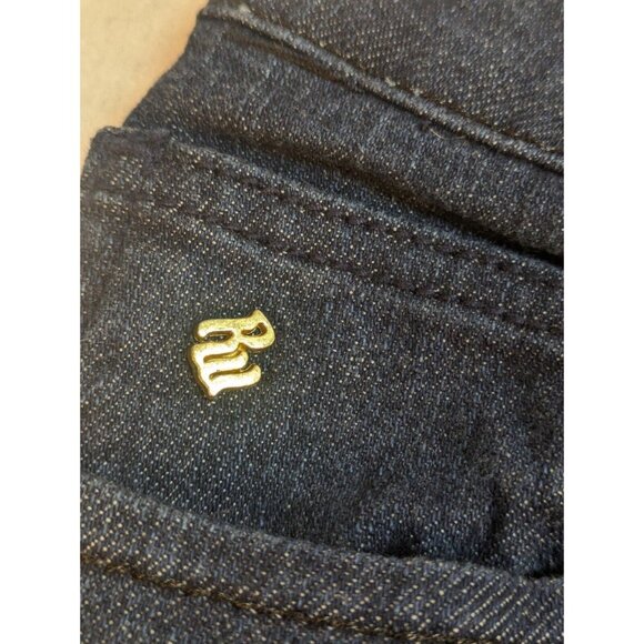 RocaWear Women’s Jeans Size 7 Simone Straight Leg Mid Rise Embellished Pocket - Picture 4 of 15